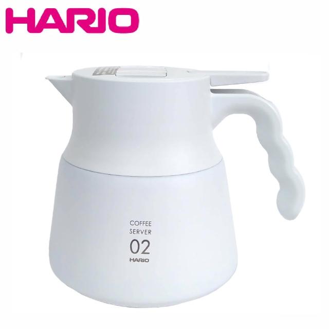 【HARIO】V60不鏽鋼咖啡保溫壺PLUS 600(VHSN-60-W)