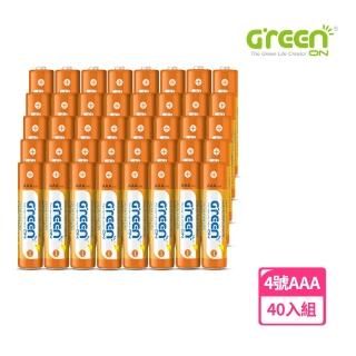 【GREENON】超鹼電池 4號 AAA-40入組(贈萬用液晶電壓電池檢測器)
