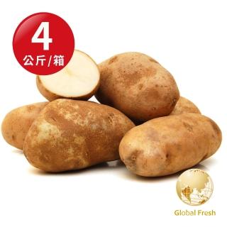 【盛花園蔬果】美國優質馬鈴薯4kg(1箱)