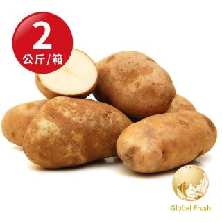 【盛花園蔬果】美國優質馬鈴薯2kg(1箱)
