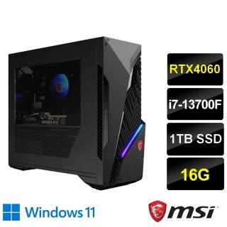 【MSI 微星】24型螢幕組★i7 RTX4060電競電腦(Infinite S3/i7-13700F/16G/1TB SSD/RTX4060/W11)