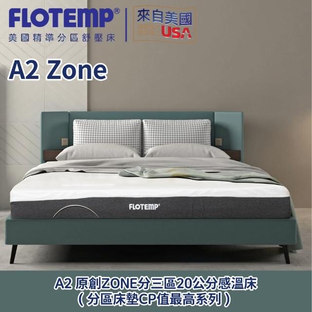 【Flotemp 福樂添】A2 ZONE分區透氣床墊180X210X20CM(分區舒壓最高CP值15年保固)