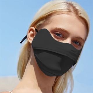 【SeasonsBikini】防曬面罩SPF50+ 超透氣 戴比不戴還涼 減緩眼周曬斑-180(超透氣防曬口罩)