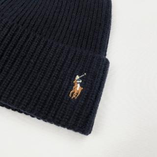 【RALPH LAUREN】彩馬 針織毛帽 刺繡logo 現貨 羊毛 polo 針織帽 配件 平輸品(毛帽 針織毛帽)