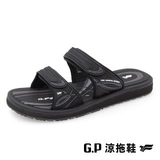 【G.P】女款高彈性舒適雙帶拖鞋G9359W-黑色(SIZE:35-39 共三色)