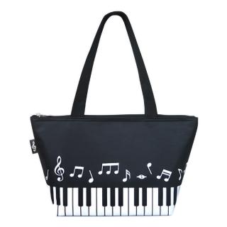 【KM MUSIC】經典鍵盤保溫手提袋 音樂人文創 購物袋(保溫袋 保冰袋 便當袋 保冷袋)