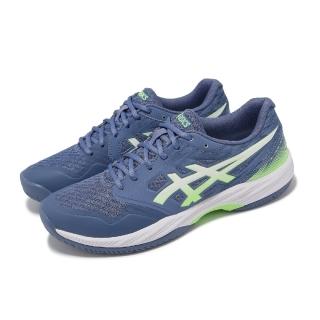 【asics 亞瑟士】羽球鞋 GEL-COURT HUNTER 3 男鞋 藍 綠 抗扭 抓地 室內運動 運動鞋 亞瑟士(1071A088402)
