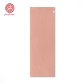 【Mukasa 慕卡莎】天然橡膠瑜珈墊 5mm - 玫瑰棕/木質紋 - MUK-23107