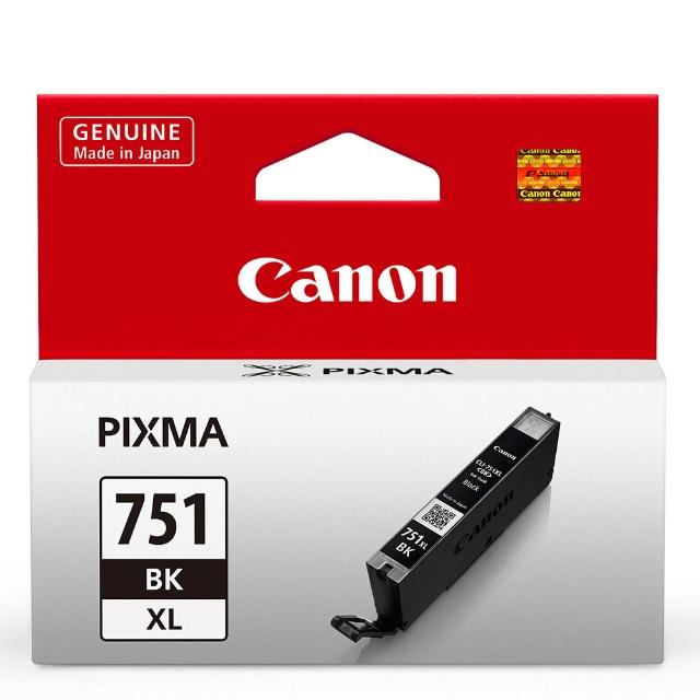 【CANON】CLI-751XL-BK 原廠淡黑色高容量XL墨水匣