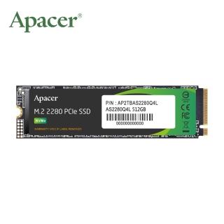 【Apacer 宇瞻】AS2280Q4L 512GB M.2 PCIe 4.0 SSD