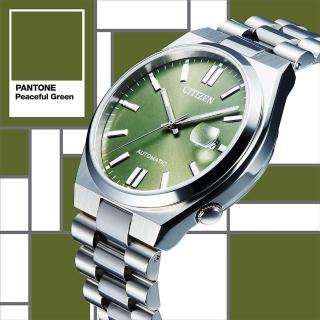 【CITIZEN 星辰】Mechanical PANTONE限定 時尚機械錶 腕錶 男錶 手錶 母親節 禮物(NJ0158-89Z/綠40mm)