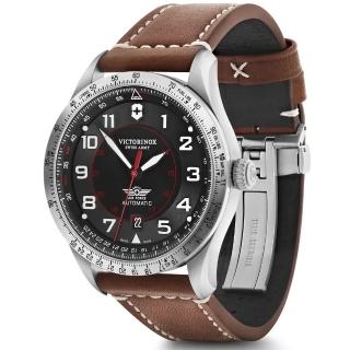 【VICTORINOX 瑞士維氏】AirBoss 經典飛行機械腕錶 禮物推薦 畢業禮物(VISA-241973)