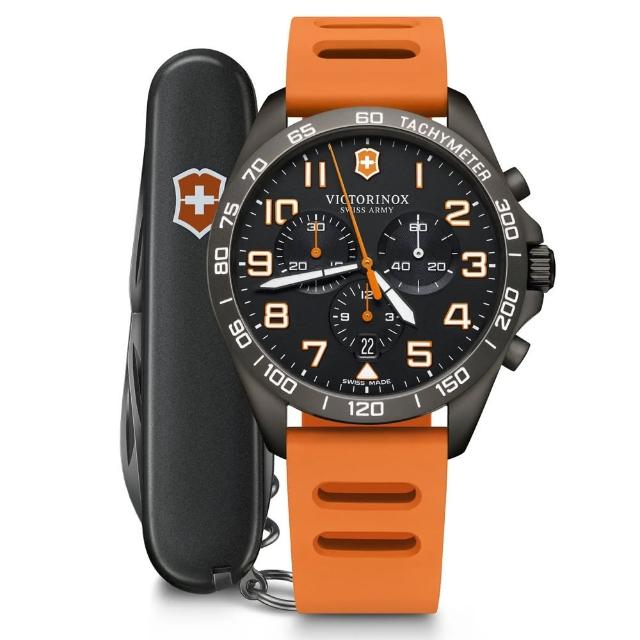 【VICTORINOX 瑞士維氏】FieldForce 運動風格 計時腕錶 禮物推薦 畢業禮物(VISA-249163.1)