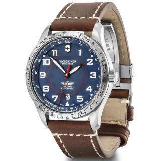 【VICTORINOX 瑞士維氏】AirBoss 經典飛行機械腕錶 禮物推薦 畢業禮物(VISA-241887)