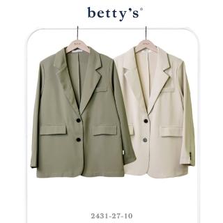 【betty’s 貝蒂思】質感百搭雙口袋西裝外套(共二色)