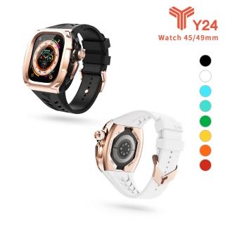 【Y24】Apple Watch 多彩矽膠錶帶(45/49mm適用)