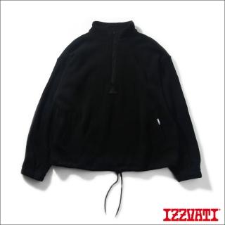 【IZZVATI】精品線紗針織罩衫-黑(品牌針織罩衫)