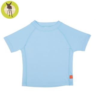 【Lassig】嬰幼兒抗UV短袖泳裝上衣-淡藍