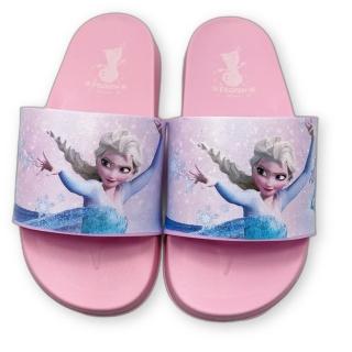 【樂樂童鞋】台灣製艾莎公主輕量拖鞋(迪士尼 童鞋 嬰幼童鞋)