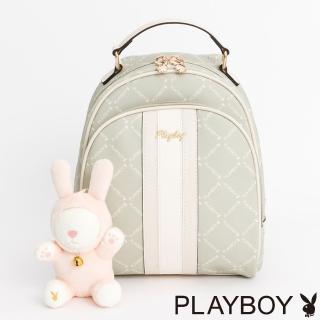 【PLAYBOY】小後背包 Lucky Bunny系列(綠色)