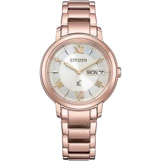 【CITIZEN 星辰】xC 亞洲限定 光動能羅馬時尚腕錶-32.5mm 母親節 禮物(EW2426-62A)
