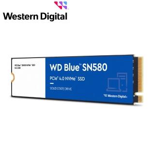 【WD 威騰】藍標 SN580 250GB M.2 PCIe 4.0 NVMe SSD(讀：4000MB/s 寫：2000MB/s)