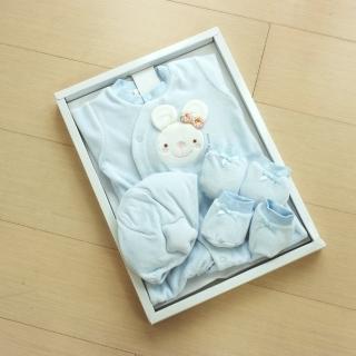 【GMP BABY】舒適條絨熊兔 彌月禮盒(ZW6-3-712)