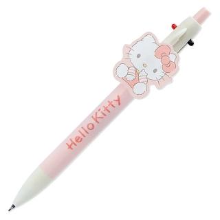 【SANRIO 三麗鷗】蓬鬆毛絨系列 2C原子筆&自動鉛筆 0.5mm Hello Kitty