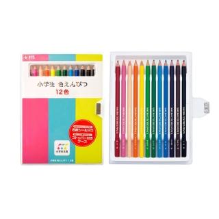 【SAKURA 櫻花】小學生12色彩色鉛筆(小學生/12色/色鉛筆/軟盒/標籤框)