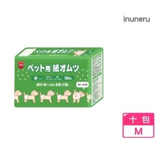 【inuneru】米可多寵物精品 日本狗兒爽 狗尿褲 寵物尿布 M 十包(免洗式寵物包覆生理褲)
