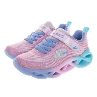 【SKECHERS】女童系列 燈鞋 TWISTY BRIGHTS(302325LPKMT)