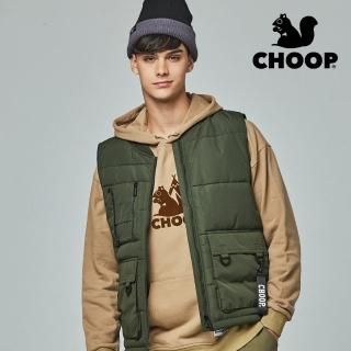 【CHOOP】小松鼠-系工裝鋪棉背心(合身版)