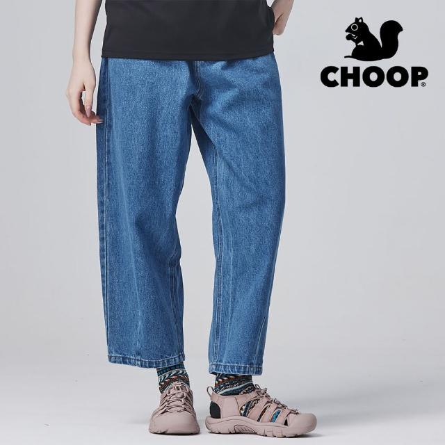 【CHOOP】日系水洗牛仔寬褲(水牛仔深藍)