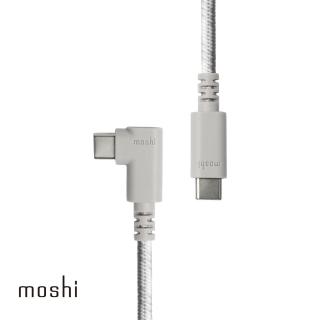 【moshi】Integra 強韌系列 USB-C to USB-C 90度彎頭 240W/480Mbps 充電/傳輸編織線(1.5M)