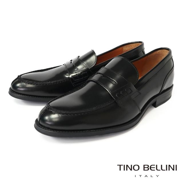 【TINO BELLINI 貝里尼】男款 義大利進口便仕樂福鞋HM1T003-1(黑色)