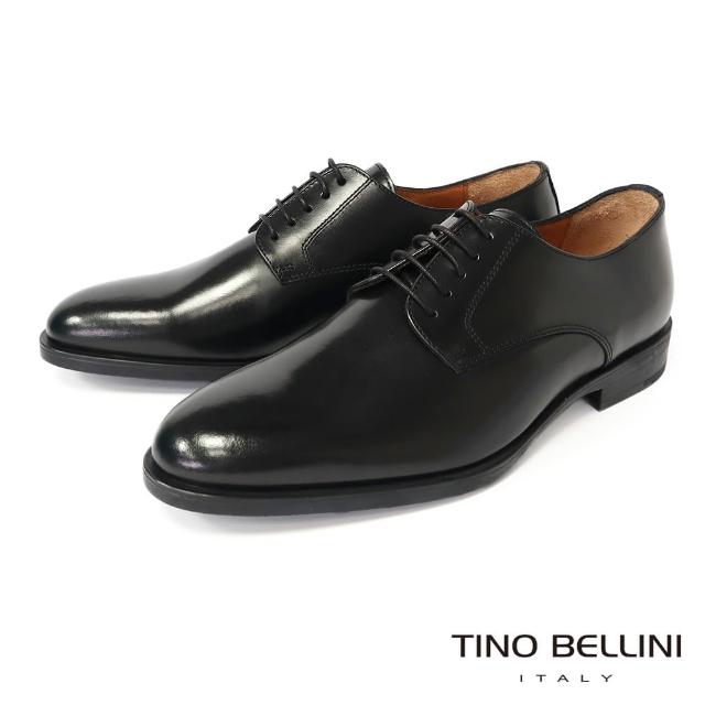 【TINO BELLINI 貝里尼】義大利進口綁帶紳士鞋HM3T062-1(黑色)