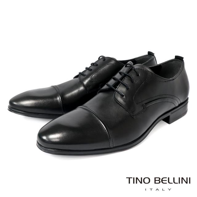 【TINO BELLINI 貝里尼】歐洲進口經典綁帶紳士鞋HM3T060 -1(黑色)