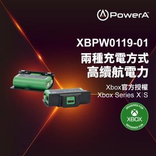 【PowerA】XBOX 官方授權副廠 遊戲手把同步充電套件(XBPW0119-01_雙顆組含USB-C充電線)
