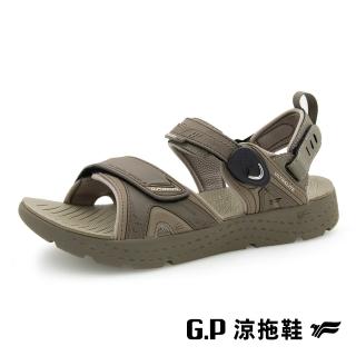 【G.P】男款輕羽量漂浮緩震磁扣兩用涼拖鞋G9591M-橄欖綠(SIZE:40-44 共二色)
