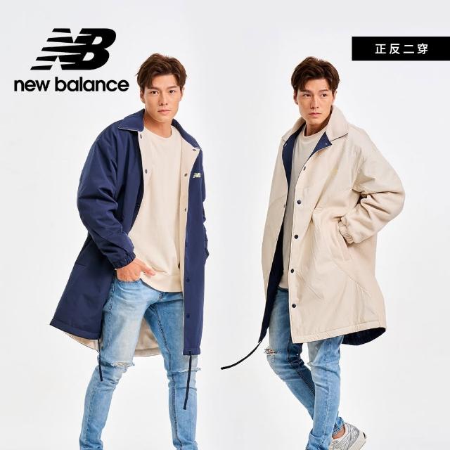 【NEW BALANCE】NB SDS二面穿保暖大衣外套_男性_深藍/米色_AMJ41350ECL(亞版 版型正常)