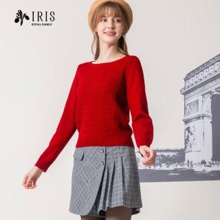 【IRIS 艾莉詩】不對稱造型格紋褲裙(36331)