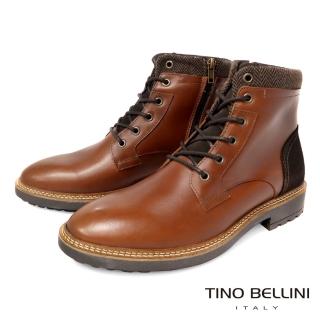 【TINO BELLINI 貝里尼】男款 葡萄牙進口好穿脫短靴HM4T021-6(咖啡色)