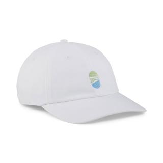 【PUMA】流行系列低弧帽 素白藍綠LOGO 02531202(原廠出貨)