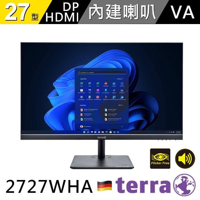 【terra 沃特曼】2727W HA 27型 VA面板 FHD不閃屏抗藍光螢幕(VA/DP/HDMI)