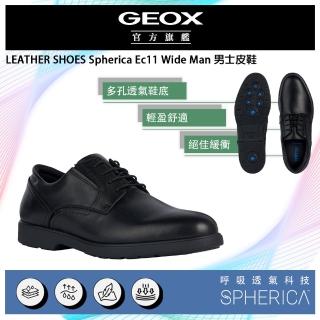 【GEOX】Spherica Ec11 Wide Man 男士皮鞋 黑(SPHERICA GM3F202-11)