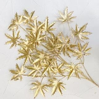 【GXS】金色楓葉(仿真花 人造花 拍照道具)