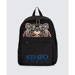 【KENZO】經典虎頭刺繡雙肩後背包 黑色(PFA65SF300F20.99I)