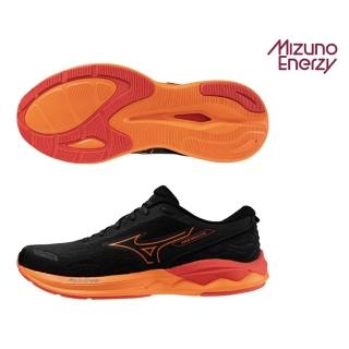 【MIZUNO 美津濃】慢跑鞋 男鞋 運動鞋 緩震 一般型 REVOLT 黑橘 J1GC248101