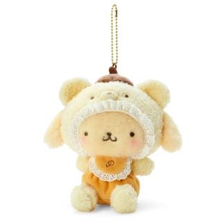 【SANRIO 三麗鷗】拿鐵小熊系列 熊寶寶造型玩偶吊飾 布丁狗