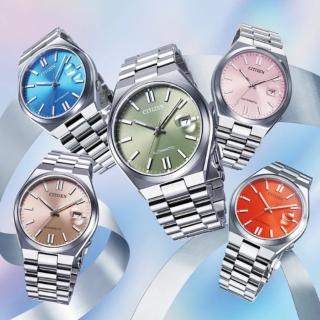 【CITIZEN 星辰】Mechanical系列 PANTONE 限定款 調和專屬色彩 機械腕錶/炫光藍(NJ0158-89L)